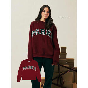 PARKE Holiday Fleece Holiday Varsity Mockneck size S/M